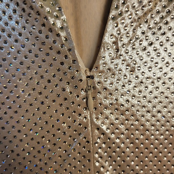 Ralph Lauren Purple Label Donelle Metallic Jersey Cocktail Dress Size 10 $4,990 - Picture 11 of 12